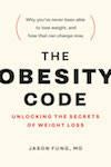 Cover of The Obesity Code, showing the title in black and red against a beige background.